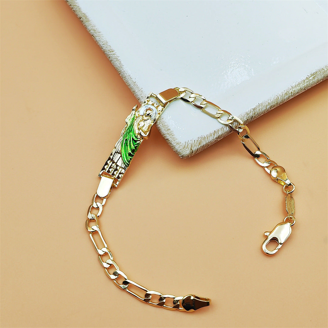 Wholesale Two color bracelet religious bracelet